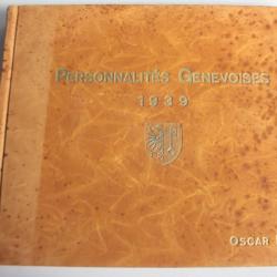 Livre Personnalités Genevoises Oscar LAZAR Genève 1939 Suisse