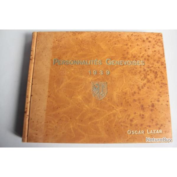 Livre Personnalit�s Genevoises Oscar LAZAR Gen�ve 1939 Suisse