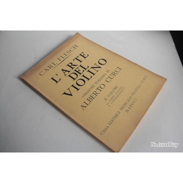 Livre L'arte del violino di Karl Flesh par Alberto Curci vol 2