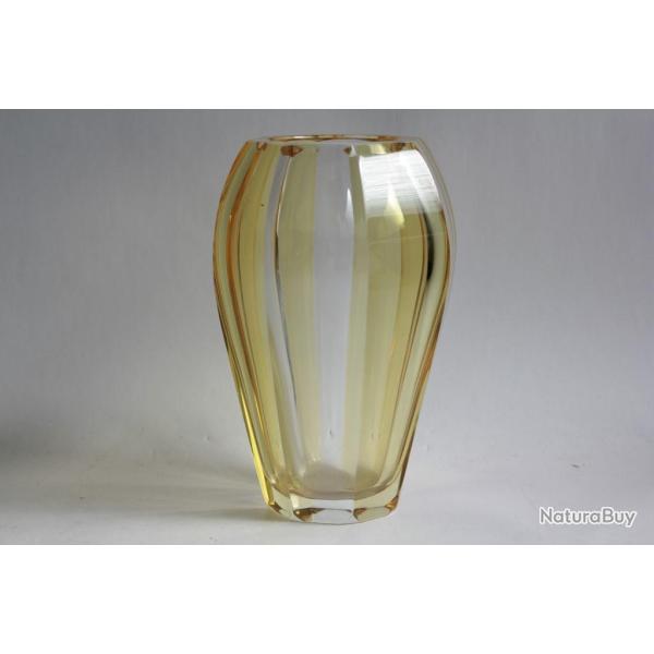 MOSER Vase bicolore Josef Hoffmann Art d�co
