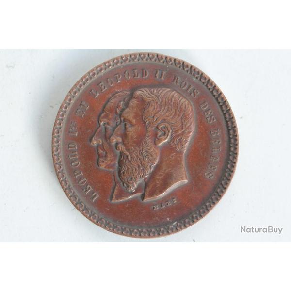 M�daille L�opold I et II Belgique Anniversaire de l'ind�pendance