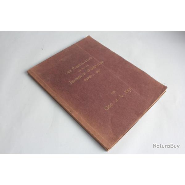 Livre Les ducateurs de notre Jeunesse Genevoise Oscar LAZAR Genve 1927