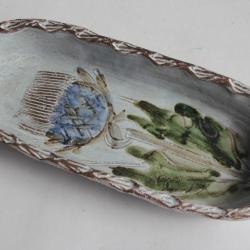 Plat céramique Albert THIRY Vallauris Chardon