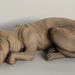 Chien bois sculpté L. BORMETTI Italie