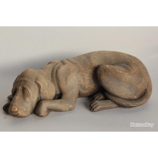 Chien bois sculpt� L. BORMETTI Italie