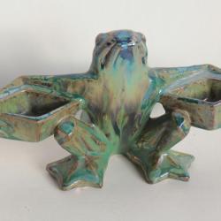 Saleron Grenouille céramique Alphonse Cytère Unis France Rambervillers