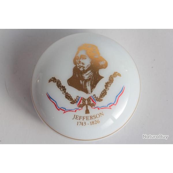 SAINT LOUIS Presse-papier cristal opalin Jefferson