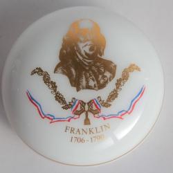 SAINT LOUIS Presse-papier cristal opalin Franklin