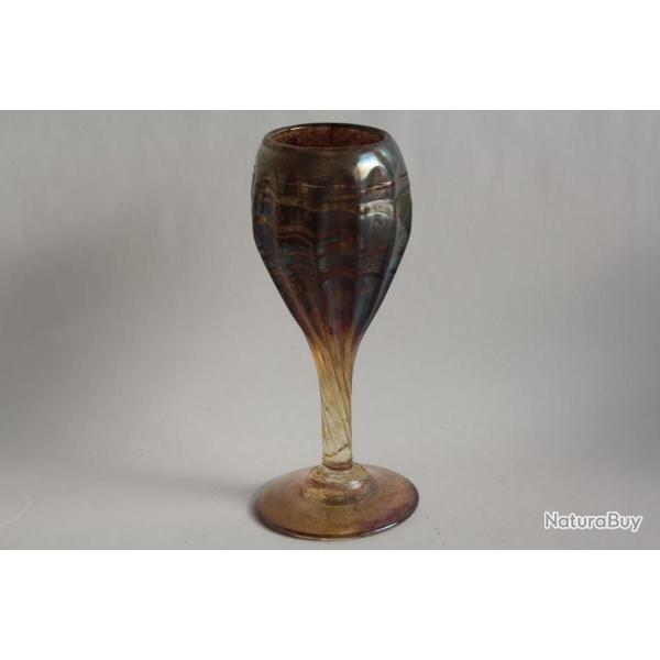 Coupe verre iris� Jean Claude NOVARO