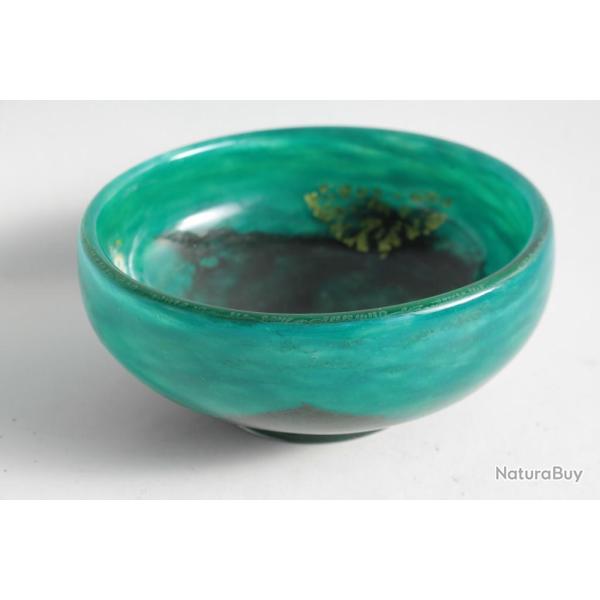 DAUM NANCY Coupe verre marmor�en feuilles d'or