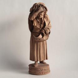 BONGIOVANNI VACCARO Sculpture terracotta Vieille femme Italie