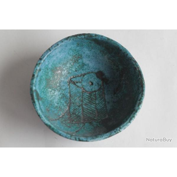 Jacques BLIN Coupelle quadripode c�ramique �maill�e