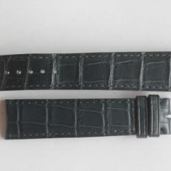 BUCHERER Bracelet montre croco bleu marine 20 mm Camille Fournet