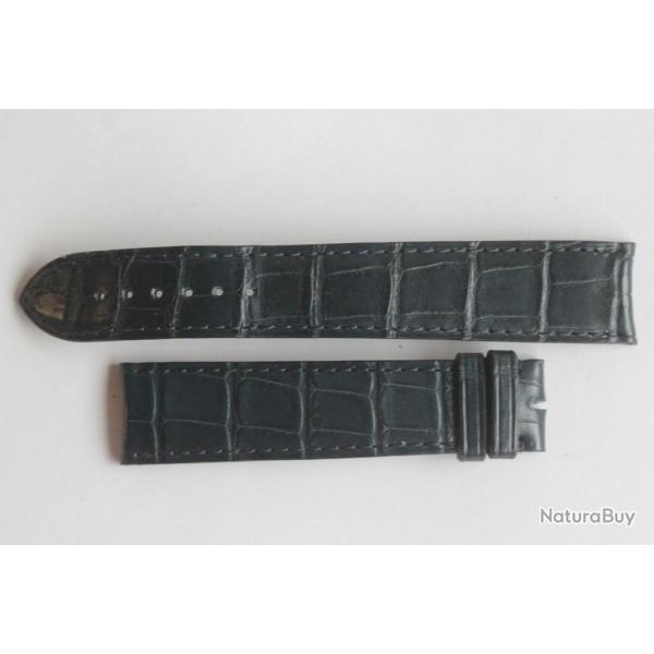 BUCHERER Bracelet montre croco bleu marine 20 mm Camille Fournet