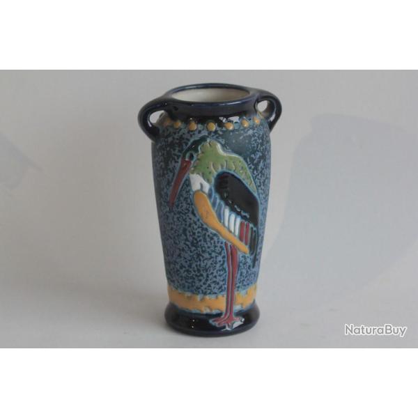 Vase c�ramique Amphora Czecho-Slovak Tch�coslovaquie