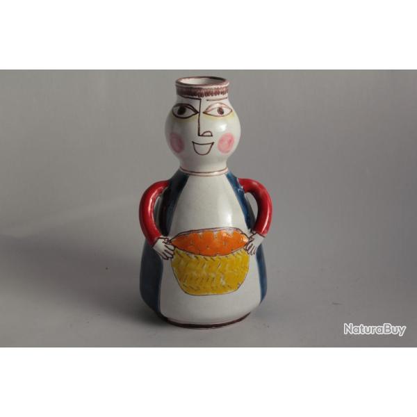 Giovanni DE SIMONE Vase anthropomorphe c�ramique Italie 1970