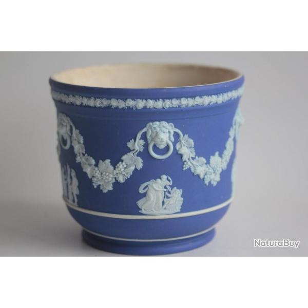 Cache pot porcelaine biscuit Wedgwood