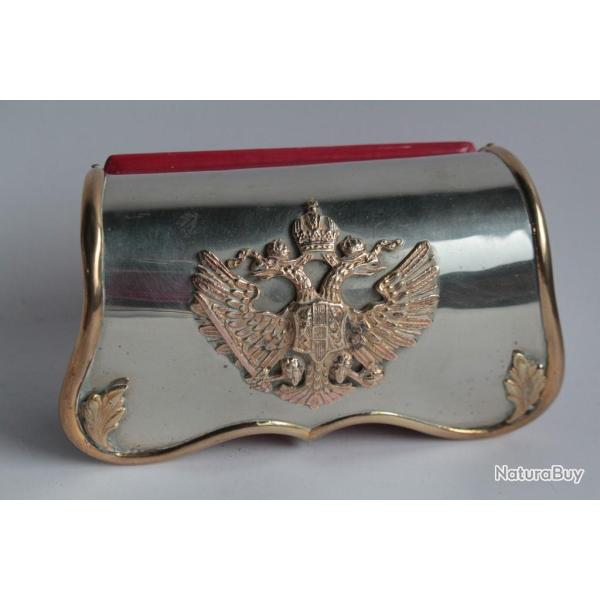 Boite Giberne cavalerie aigle bic�phale Autriche Hongrie