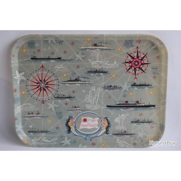 Plateau Compagnie G�n�rale Transatlantique R. Bouvard