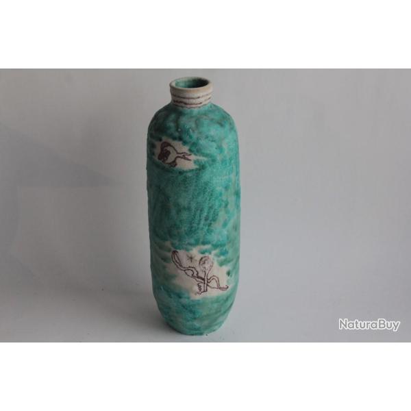 Guido GAMBONE Vase c�ramique Vietri Italie 1950