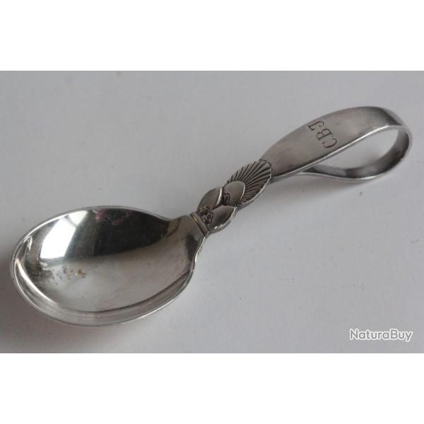 Cuill�re � bouillie b�b� GEORG JENSEN Cactus argent Baby spoon