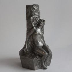 Charles KORSCHANN Vase Femme nue Art nouveau