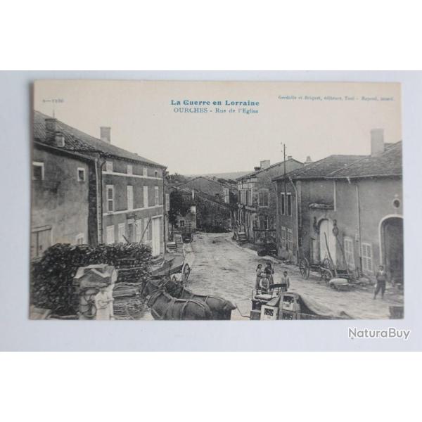 CPA France Guerre en Lorraine Ourches rue de l'�glise