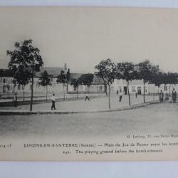 CPA France Lihons en Santerre Place du jeu de paume