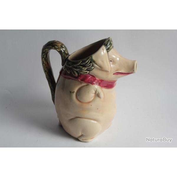 Pichet barbotine Cochon au jambon Orchies