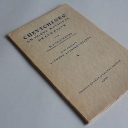Livre Chevtchenko poète ukrainien D. Dorochenko 1931
