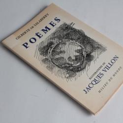 Livre Poèmes Gilberte de Salaberry envoie signé EO 1960
