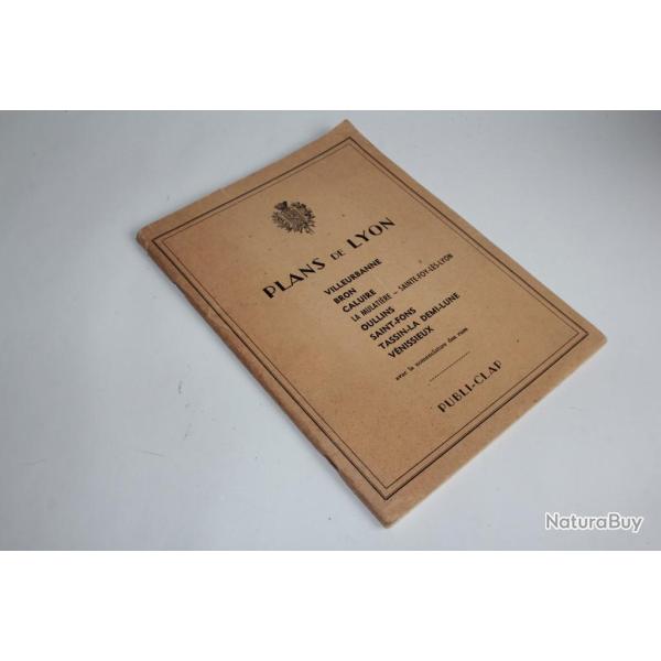 Livre Plans de Lyon et Villeurbanne en 20 planches Publi-Clap