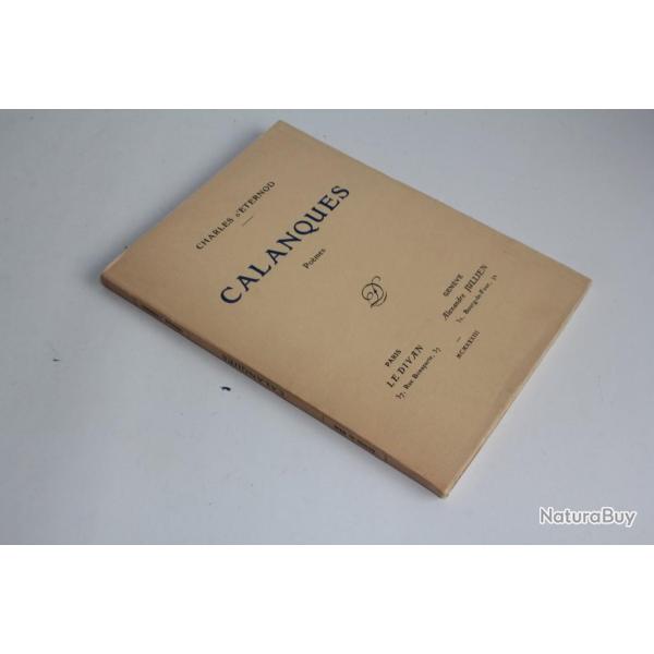 Livre Po�mes Calanques Charles d'Ethernod + d�dicace 1933
