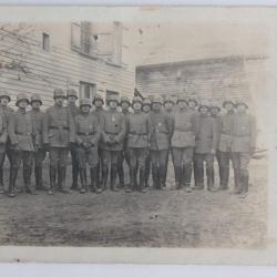 Carte Photo Corny la Ville 1918 Officiers R&eacute;giment d'infanterie 36