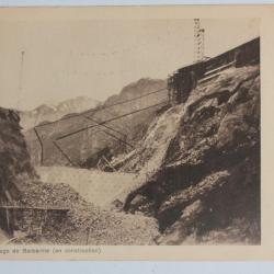 CPA Suisse Le Grand barrage de Barberine en construction