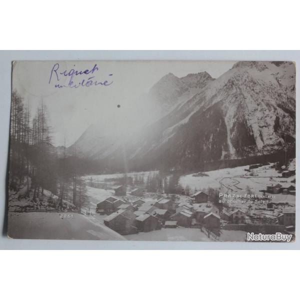 CPA Suisse Praz de Fort Au coucher du Soleil