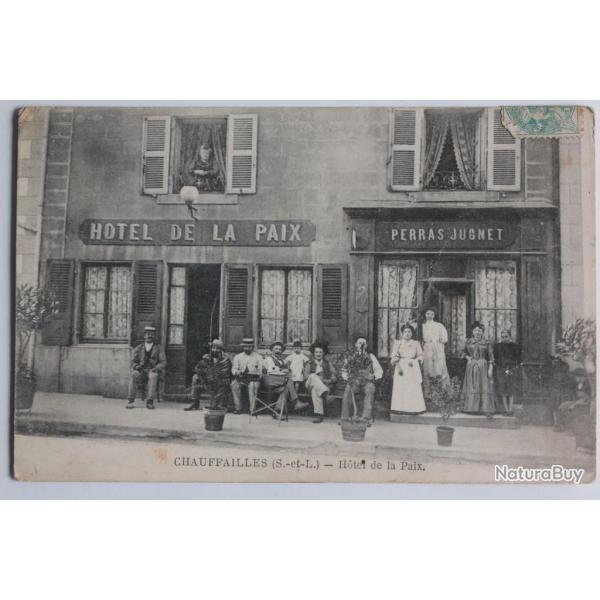 CPA Sa�ne-et-Loire Chauffailles H�tel de la Paix Perras Jugnet