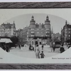 CPA Suède Stockholm Norra bantorget med Nobelhuset