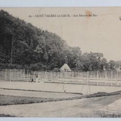 CPA Seine-Maritime Saint-Valery en Caux Les Tennis du Bas