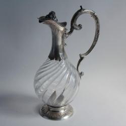 CARDEILHAC Aigui&egrave;re Carafe &agrave; vin cristal argent