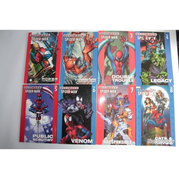 Lot 8 volumes marvel Ultimate Spider-Man English version
