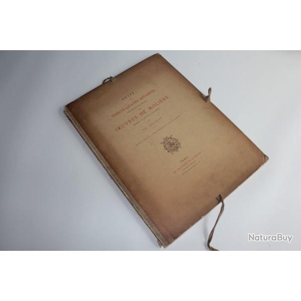 Suite de 34 estampes illustration des oeuvres de moli�re AD Lalauze