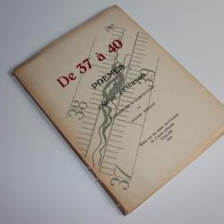 Livre Poèmes Charles d'Eternod 1930