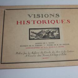 Livre et partition Visions Historiques W. Pahnke et H. de Ziegler 1915