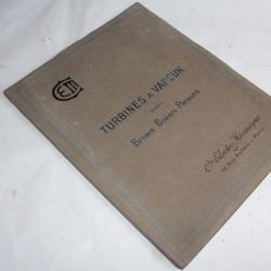 Livre Turbines a Vapeur système Brown Boveri parsons