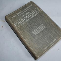 Livre cours d'automobilisme théorique et pratique Capitaine Cormier 1937