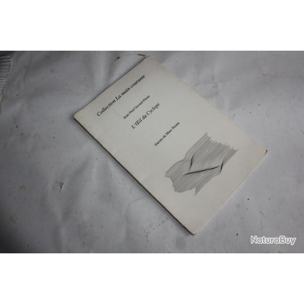 Livre L'oeil du cyclope J-P Gavard-Perret exemplaire n94/100