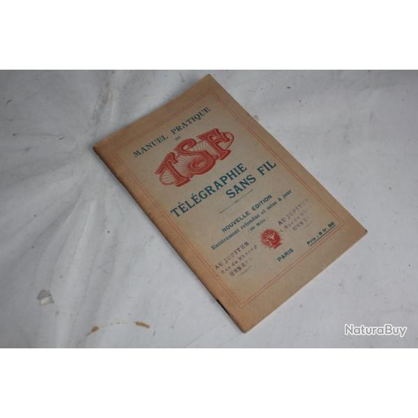 Livre Manuel pratique de T.S.F tlgraphie sans fil