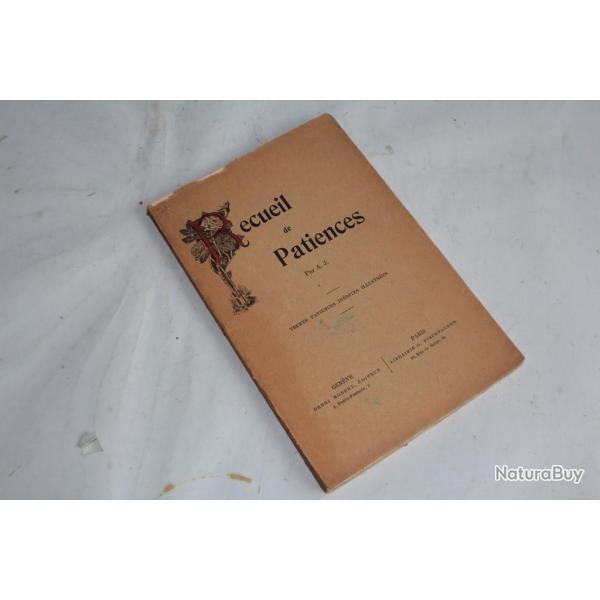 Livre Recueil de 30 patiences / 30 jeux de cartes illustres par A.J