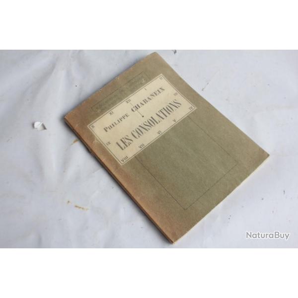 Livre Les consolations Philippe Chabaneix 1928